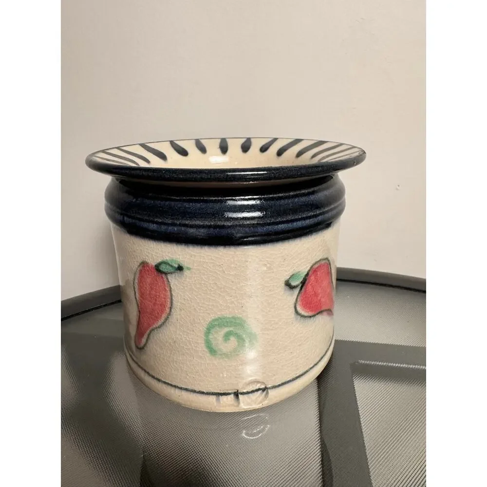 Weird Chili Pepper Pottery With Bowl Lid
